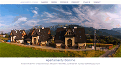 Desktop Screenshot of dominozakopane.pl