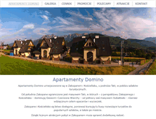 Tablet Screenshot of dominozakopane.pl